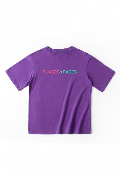 PLACES FACES Printed Round Neck Short Sleeve Tee