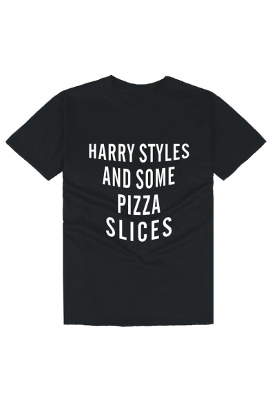 HARRY STYLES Letter Printed Round Neck Short Sleeve Tee