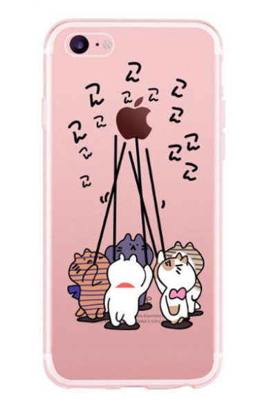 Lovely Cat Printed Mobile Phone Case for iPhone