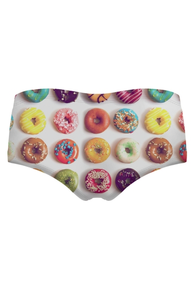 Cute Donuts Printed Women's Underwear Panty