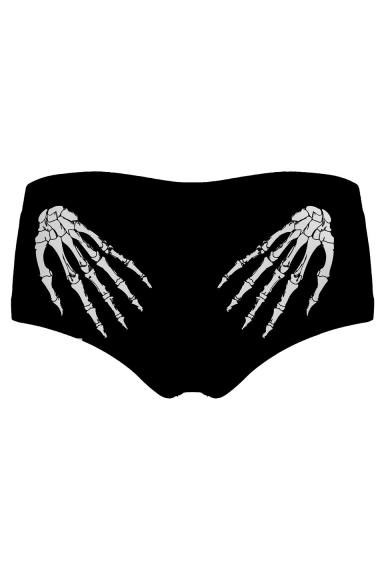 3D Hand Bone Printed Women's Underwear Panty