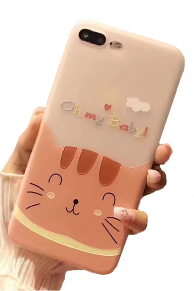 OH MY BABY Letter Cat Printed Mobile Phone Case
