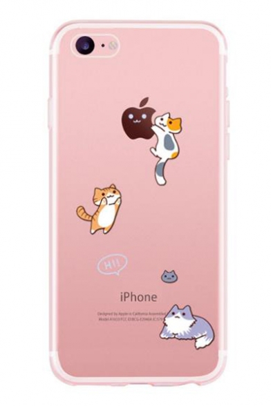 Cat Letter Printed Mobile Phone Case for iPhone