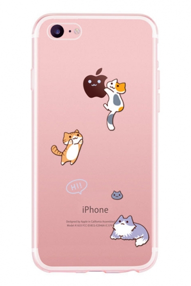 Cat Letter Printed Mobile Phone Case for iPhone