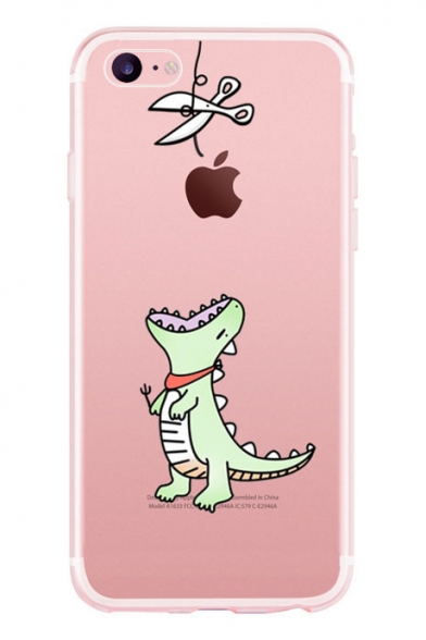 Comic Dinosaur Printed Mobile Phone Case for iPhone