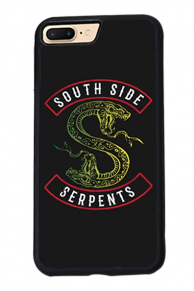 SOUTH SIDE Letter Snake Printed Mobile Phone Case for iPhone
