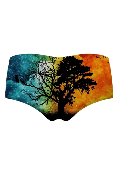 3D Tree Printed Skinny Women's Underwear Panty