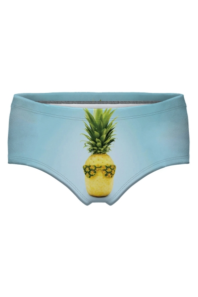 Chic Pineapple Printed Women's Underwear Panty