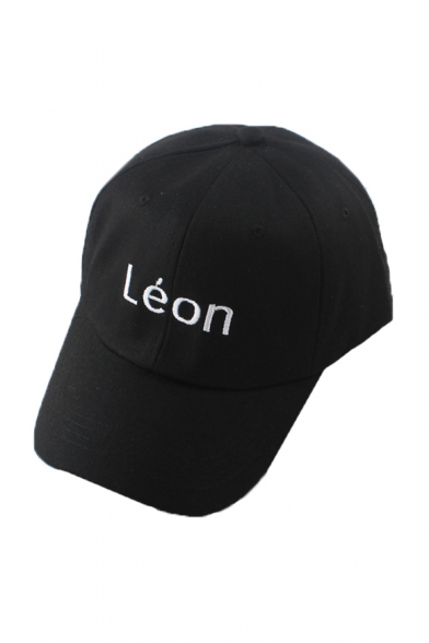 LEON Letter Embroidered Leisure Baseball Hat
