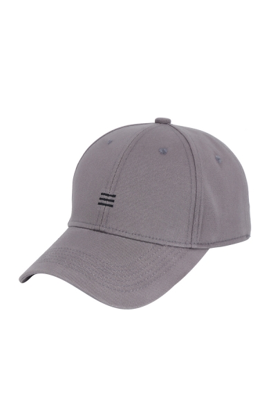 Simple Striped Embroidered Baseball Hat