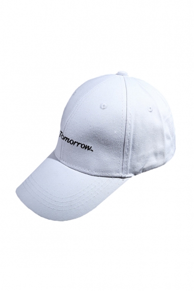 TOMORROW Letter Embroidered Unisex Baseball Hat