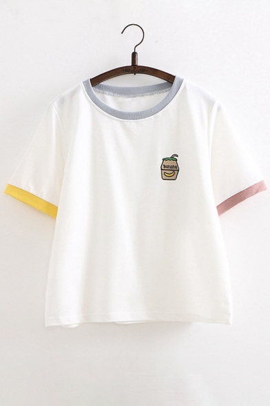 embroidered graphic tee