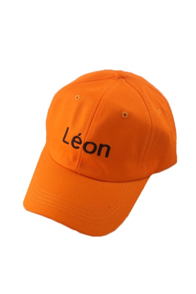 LEON Letter Embroidered Leisure Baseball Hat
