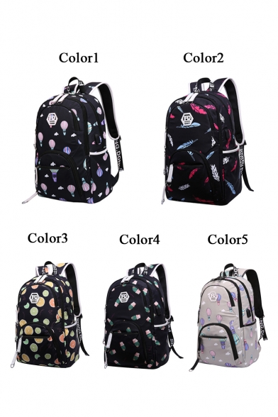 Leisure Cartoon Printed Fashion Backpack School Bag
