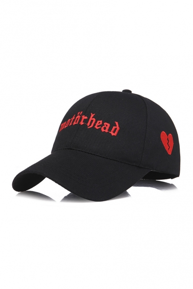 Letter Heart Embroidered Chic Leisure Baseball Hat