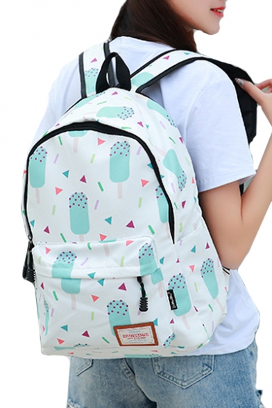Strawberry All Over Printed Leisure Large Capacity Backpack School Bag