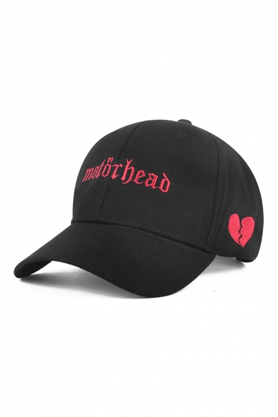Fashion Heart Letter Embroidered Baseball Hat