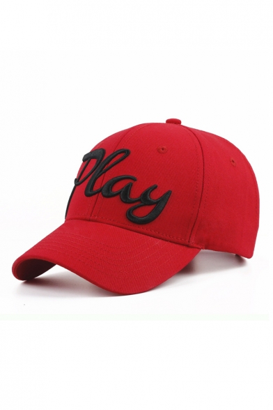 PLAY Letter Embroidered Chic Unisex Baseball Hat