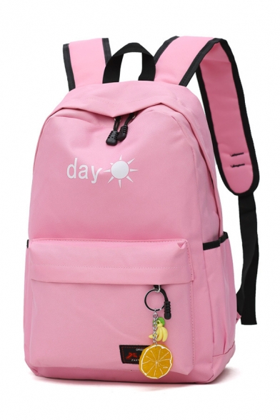 DAY Letter Sun Printed Backpack School Bag