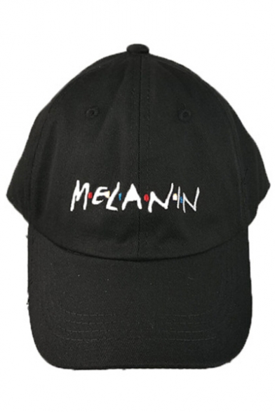 MELANIN Letter Embroidered Unisex Baseball Hat