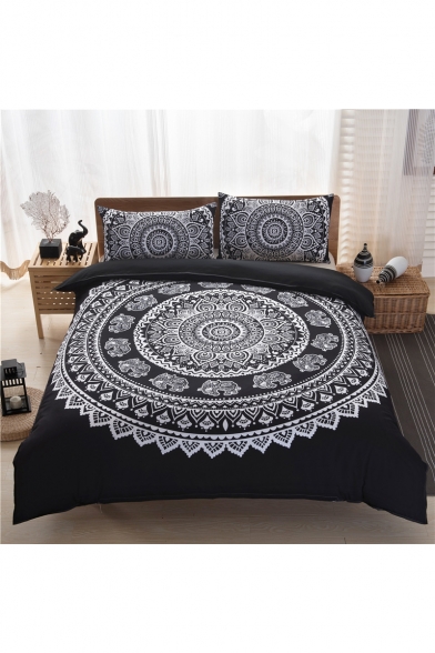 Chic Bohemia Printed Three Pieces Bedding Sets Duvet Cover Set Bed Pillowcase