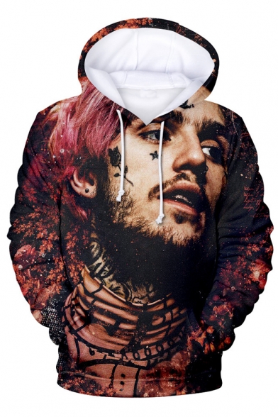 

3D Character Printed Long Sleeve Leisure Loose Hoodie