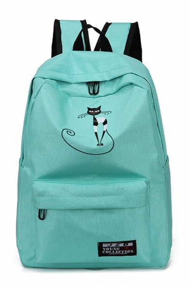 Cat Printed Large Capacity Backpack School Bag