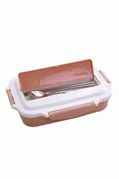 304 SS Color Block Thermal Separate Lunch Box