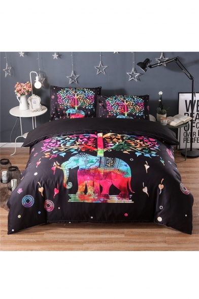 Animal Tribal Printed Three Pieces Bedding Sets Duvet Cover Set Bed Pillowcase