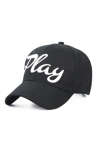 PLAY Letter Embroidered Chic Unisex Baseball Hat