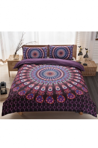 Comfort Tribal Printed Three Pieces Bedding Set Duvet Cover Set Bed Pillowcase