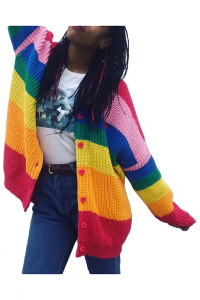 rainbow boring cardigan