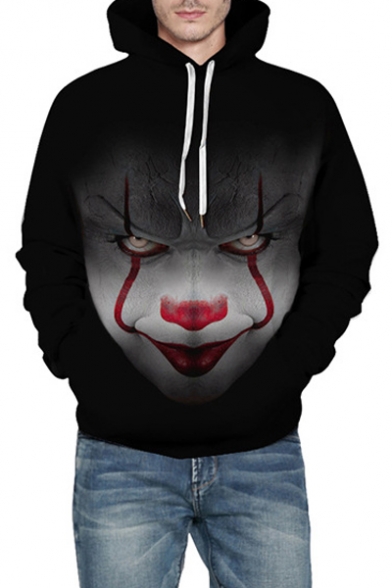 Terror Clown Printed Long Sleeve Fashion Hoodie