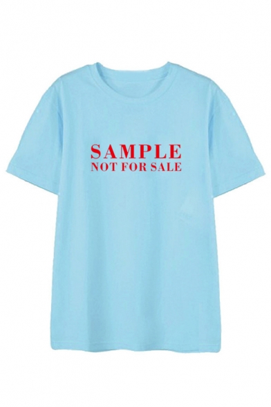Kpop Twice Korean Star SAMPLE NOT FOR SALE Letter Printed Round Neck Short Sleeve T-Shirt