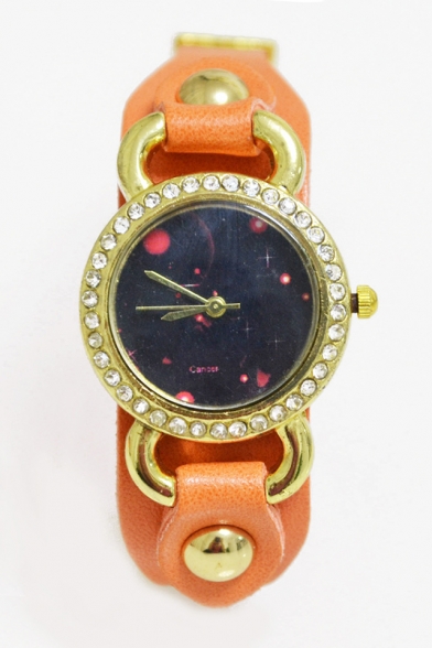 Constellation Diamante Pattern Chain Style Watch