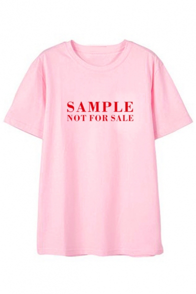 Kpop Twice Korean Star SAMPLE NOT FOR SALE Letter Printed Round Neck Short Sleeve T-Shirt