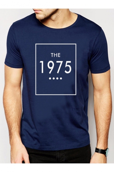 THE 1975 Letter Print Round Neck Long Sleeve Graphic Tee