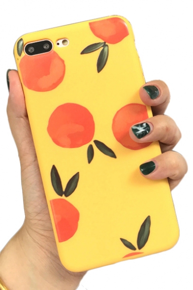 Orange Printed Mobile Phone Case for iPhone