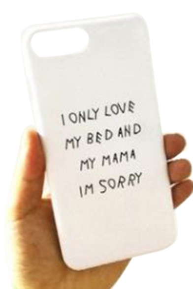 I ONLY LOVE MY BED Letter Printed Mobile Phone Cases for iPhone