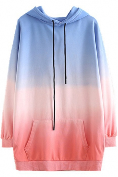 blue ombre hoodie