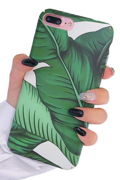 Chic Palm Print Mobile Phone Cases for iPhone
