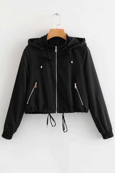 cropped jacket hoodie