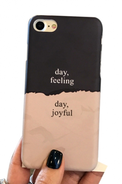 DAY HOPE Letter Color Block iPhone Design Mobile Phone Case