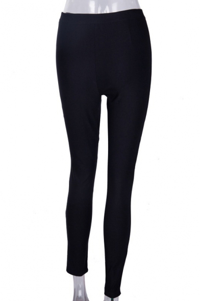 Cool Hollow Out High Waist Zip Fly Skinny Pants