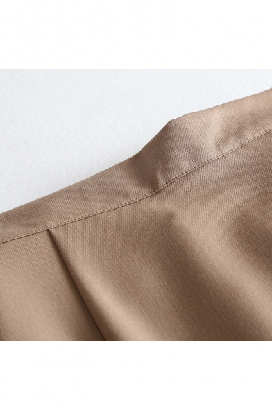 High Waist Plain Split Back Maxi Pencil Skirt