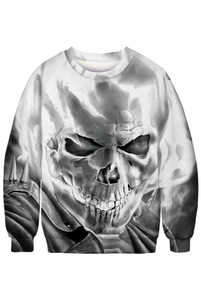 3d skull sweatshirt