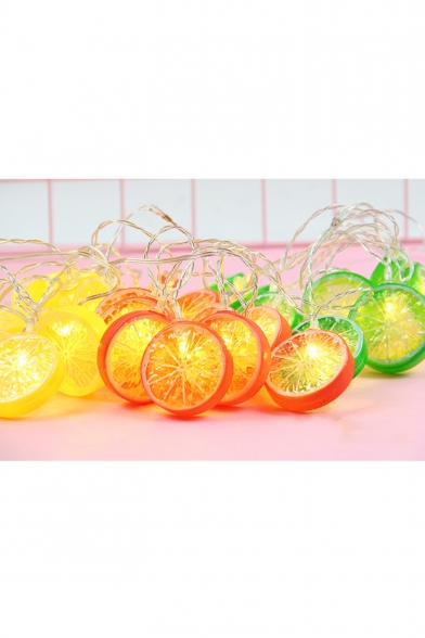 Holiday Battery Operated Orange String Lights