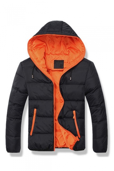 Winter Collection Long Sleeve Zip Up Hooded Padded Jacket for Men