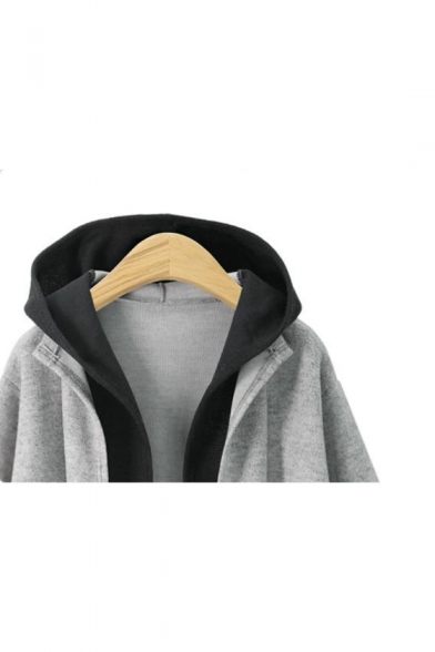 Winter's New Stylish Long Sleeve Two-Tone Patchwork Cardigan Coat