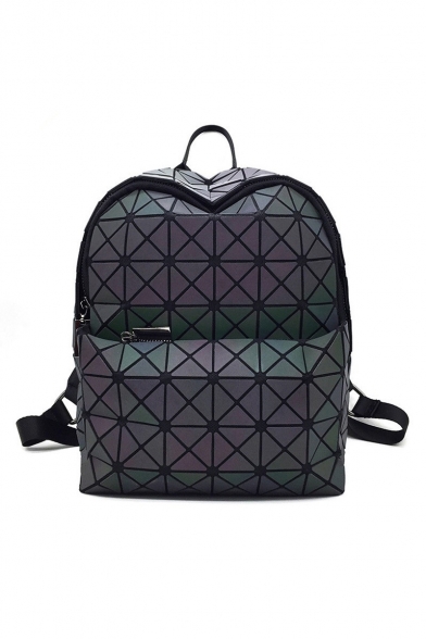 Stylish Geometric Waterproof Large Capacity Backpack School Bag
